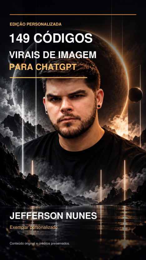 Capa do e-book 149 Códigos Virais para ChatGPT, edição Jefferson Nunes